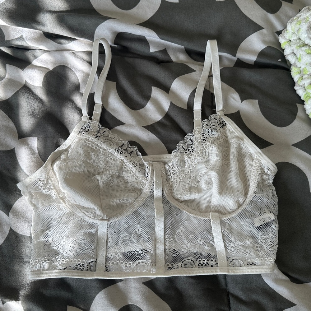 White Lace Shirt from Shein